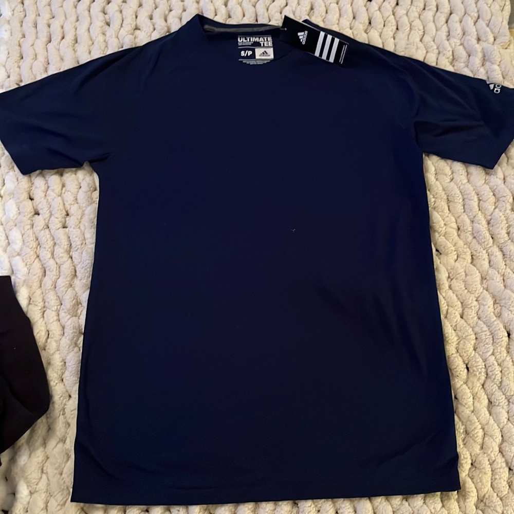 NWT Adidas Climate Ultimate Tee Navy S/P logo